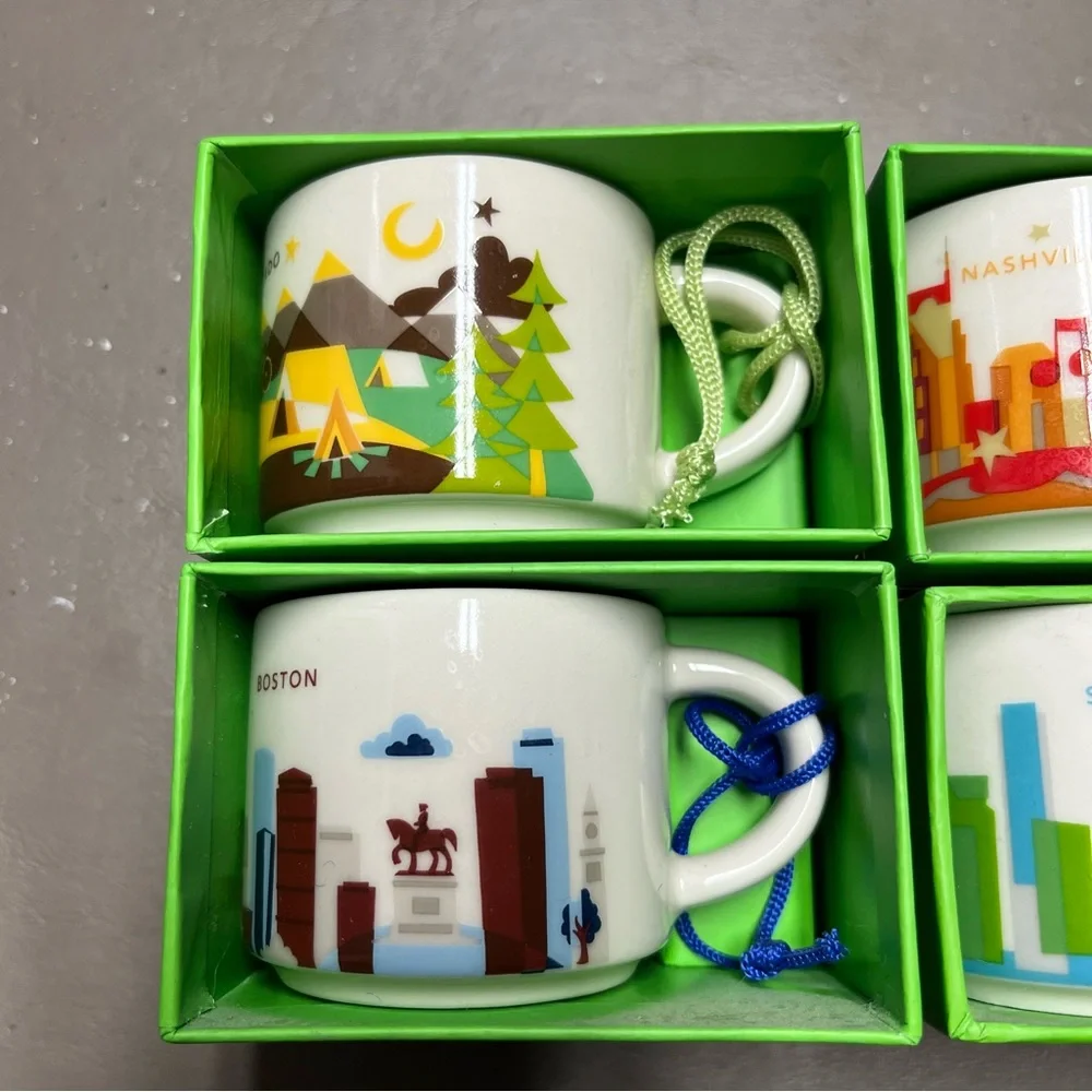 Starbucks You Are Here Series Ornaments/Espresso Mugs - Picture 4 of 4